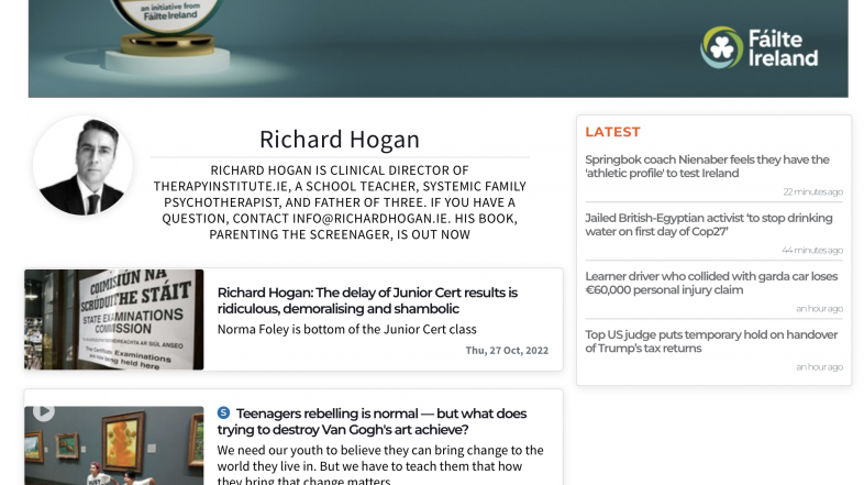 Richard Hogan – Irish Examiner Columns